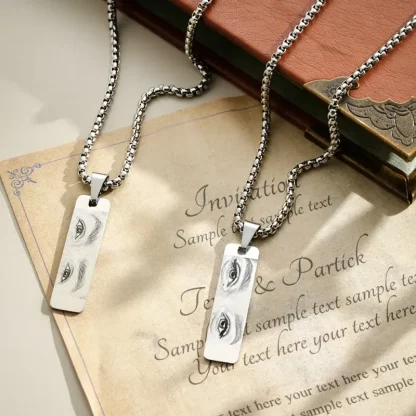 Custom Eyes Photo Necklace