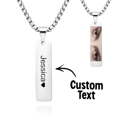 Custom Eyes Photo Necklace - Image 3
